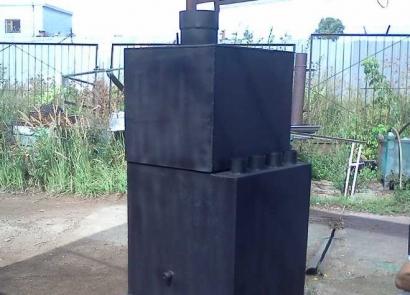 Kompor sauna DIY: pemasangan kompor logam dan batu bata
